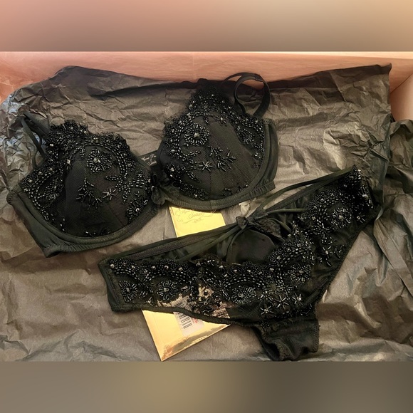 💯Auth BNIB Agent Provocateur Soirée Angeliqua Bra & Brief STUNNING Set! - Picture 2 of 13